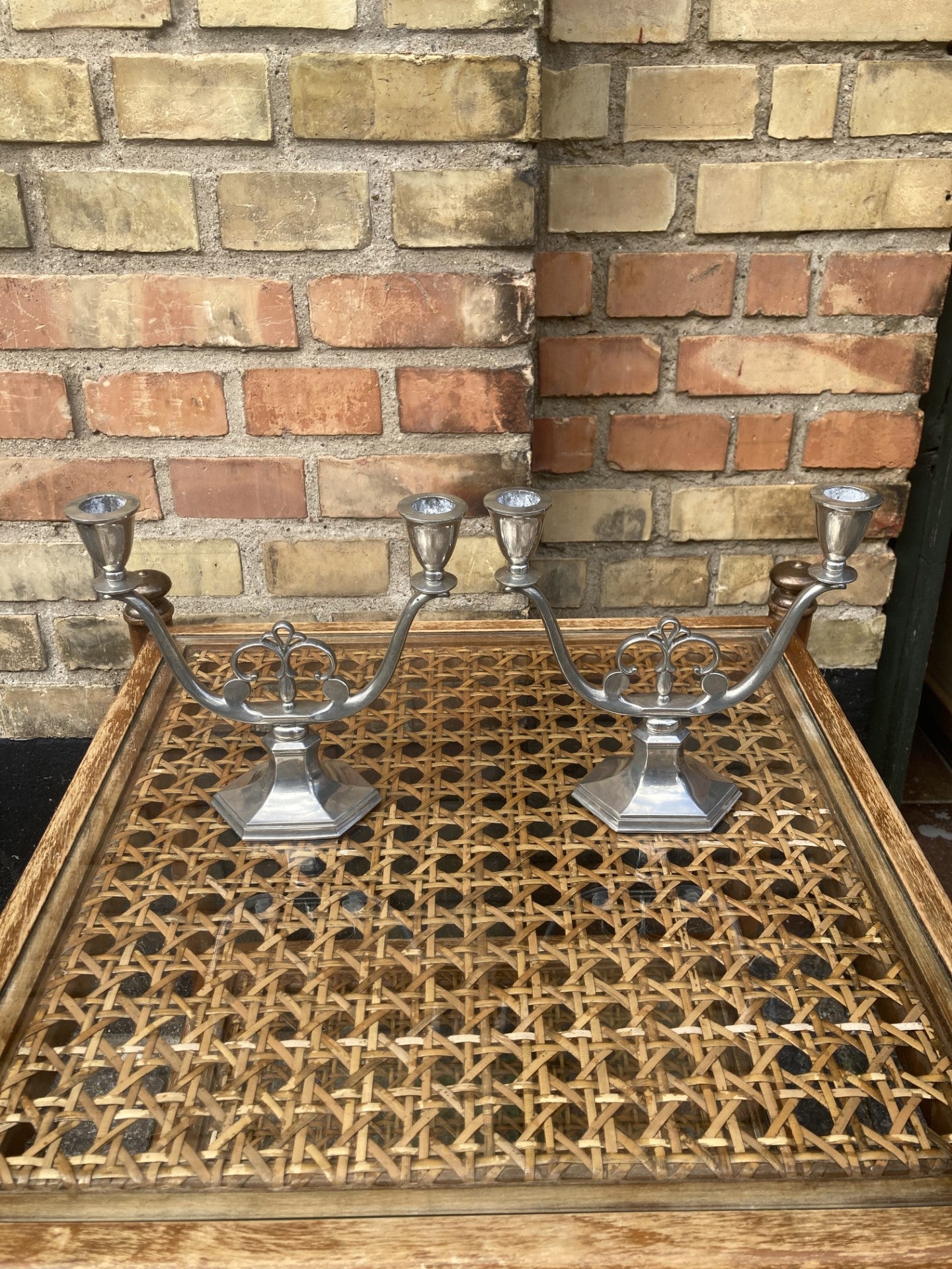 Just Andersen pewter candlesticks - no. 0525