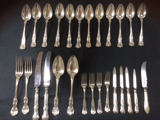 Beautiful Swedish antique 2 tower silverware - no. 011308