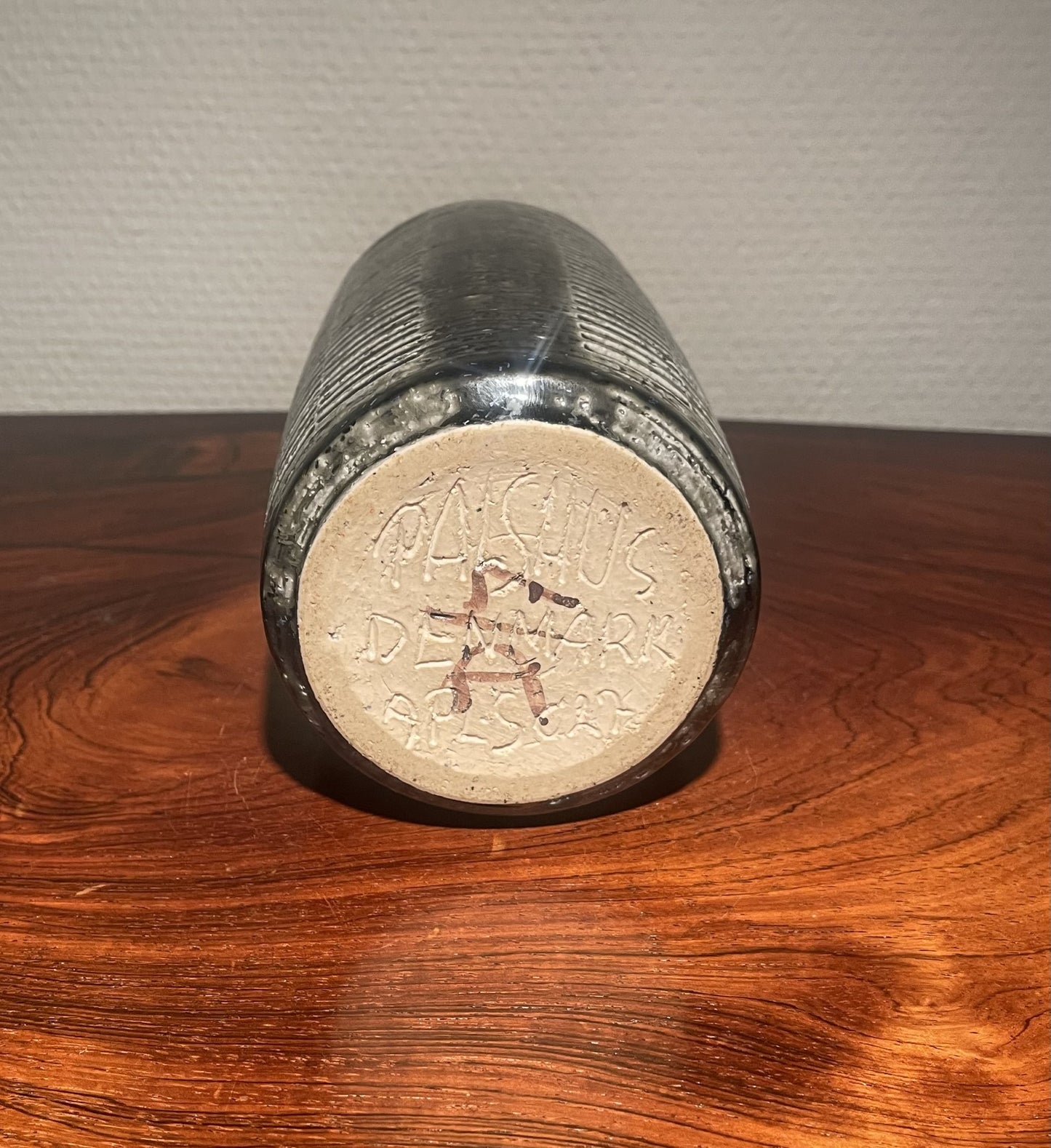 Rare Danish Mid-Century stoneware vase from Palshus, Denmark 1960s