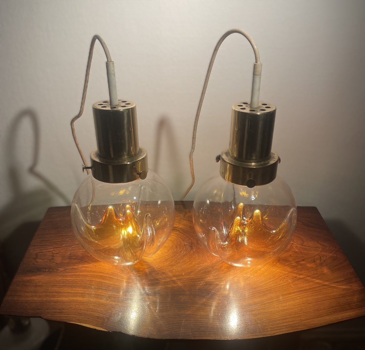 Et par smukke Kaiser Leuchten italienske loftslamper, design af Toni Zuccheri - nr. 900700