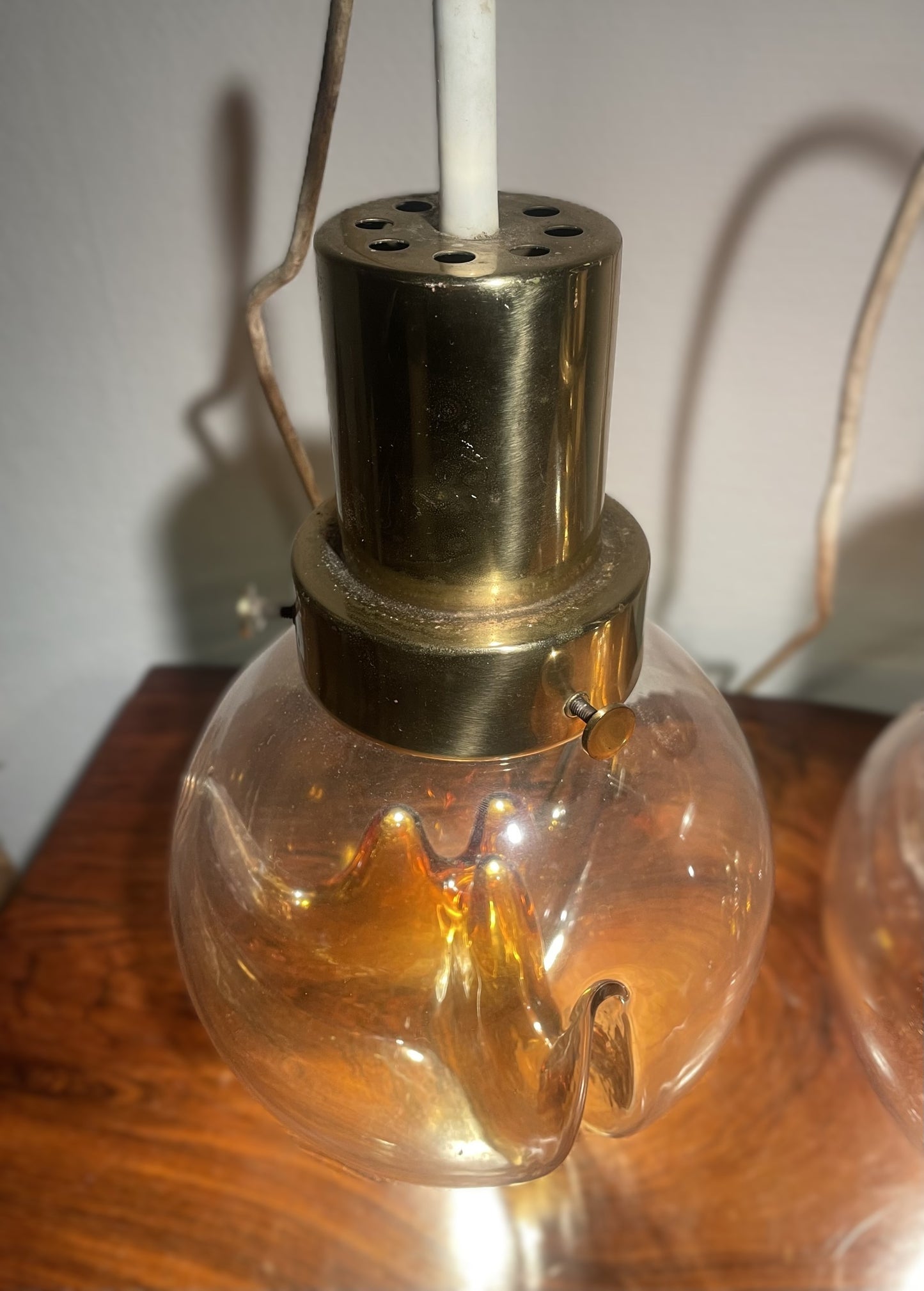 Et par smukke Kaiser Leuchten italienske loftslamper, design af Toni Zuccheri - nr. 900700
