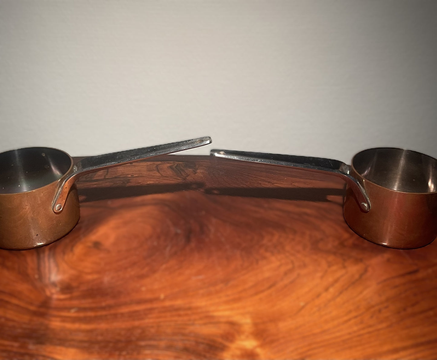 2 flotte kobber gryder fra Georg Jensen, design Henning Koppel - nr. 0591