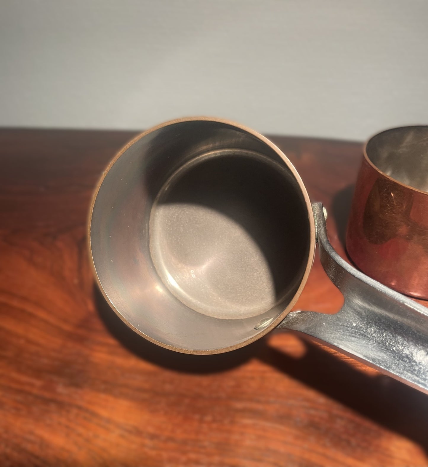 2 flotte kobber gryder fra Georg Jensen, design Henning Koppel - nr. 0591