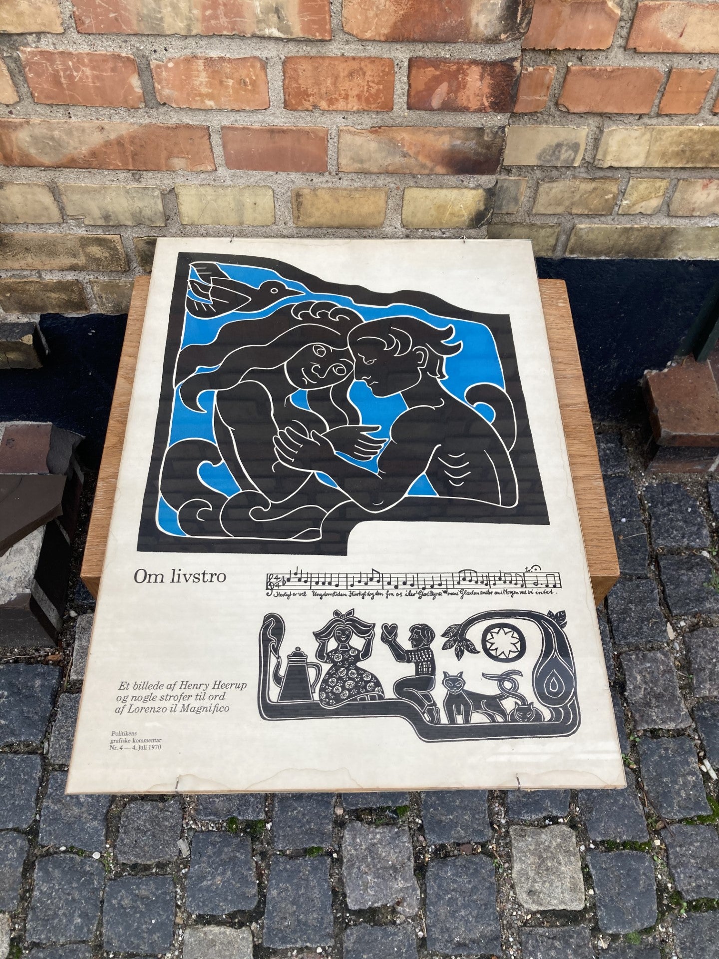 Beautiful vintage graphic special print by Henry Heerup - no. 01020