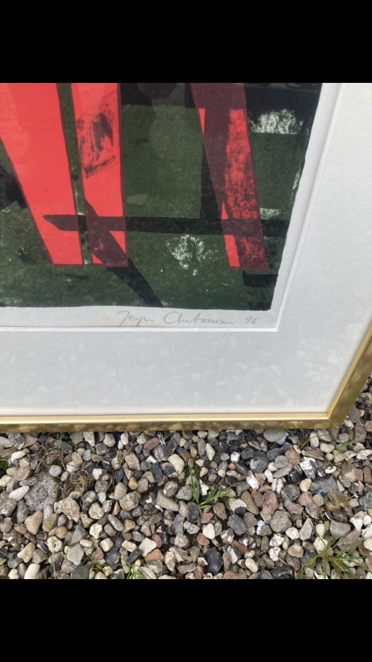Nice Jesper Christiansen lithograph from 1996 - no. 01120