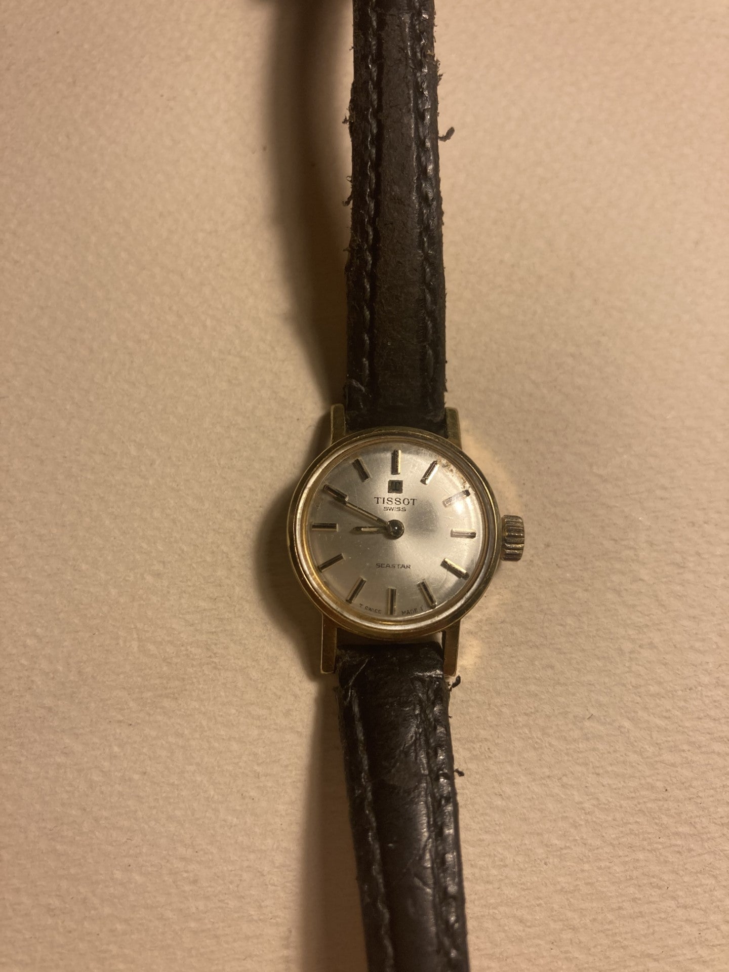 Tissot Seastar dameur til optræk, går fint - nr. 01057