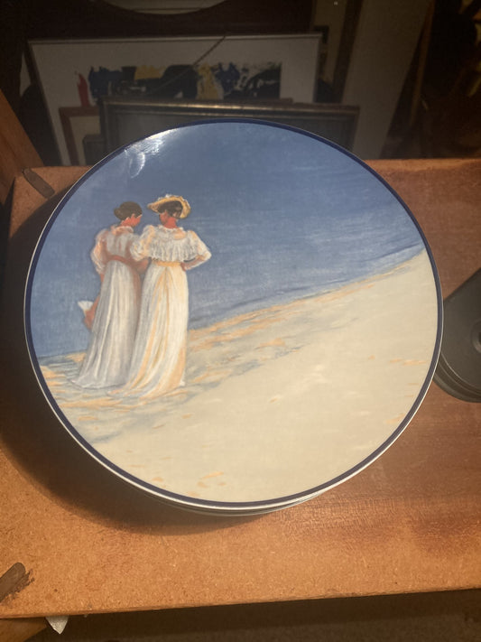 Christineholm porcelain of 12 pieces. The Skagen painters plates - no. 01085
