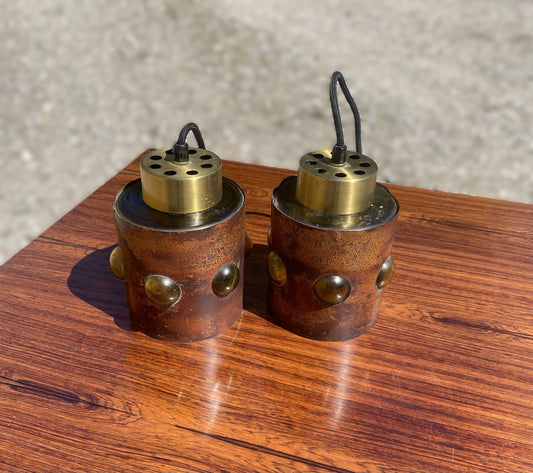 1 par Nanny still pendler i kobber og glas - nr. 5624785