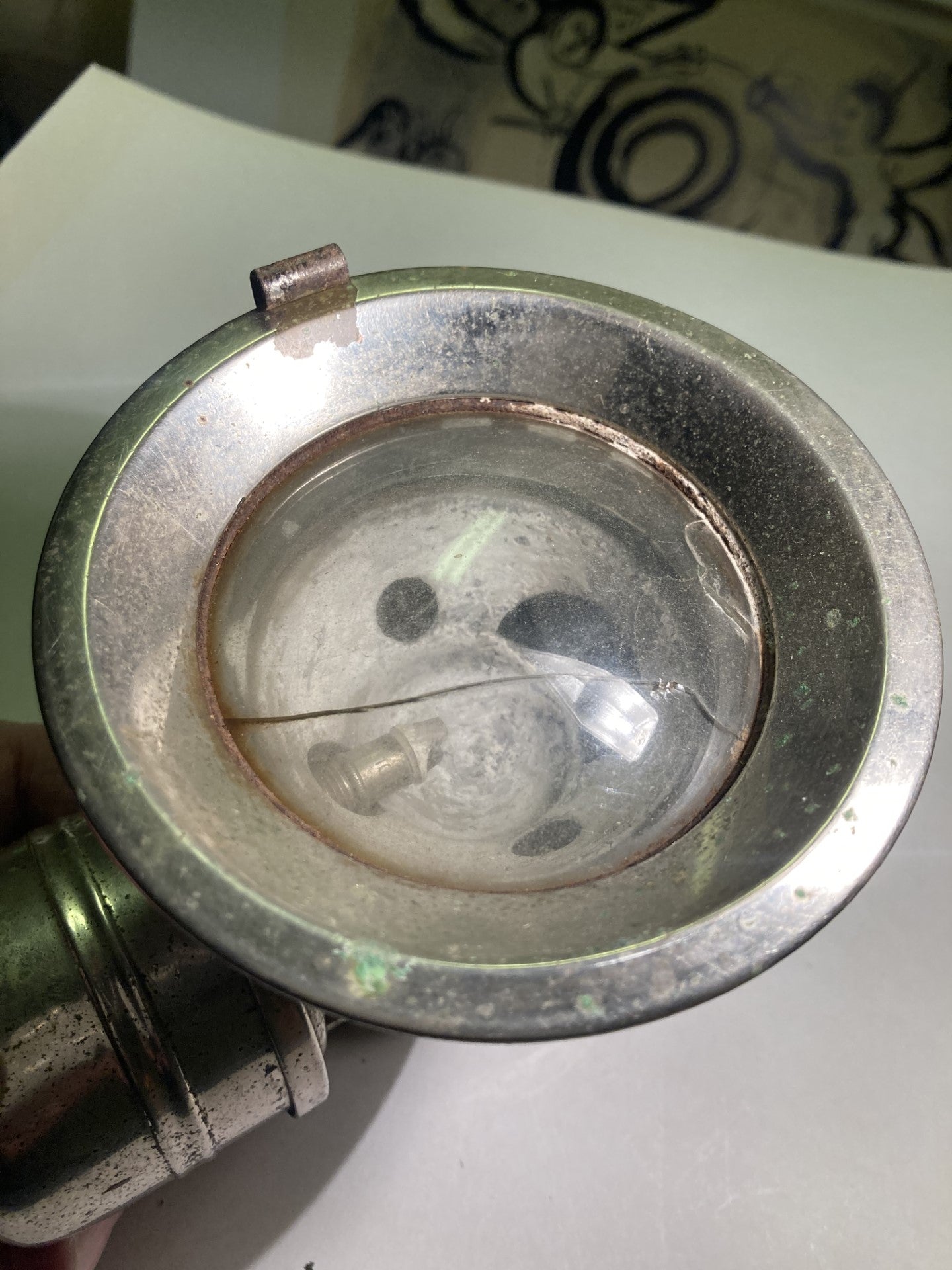 Antique Carbide Bicycle Light from Birmingham - No. 01203