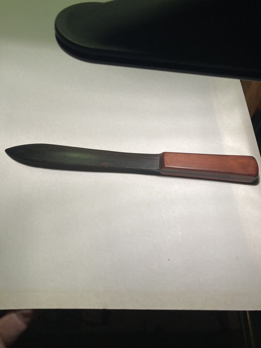 Flot papir kniv i palisander og teak - nr. 01192