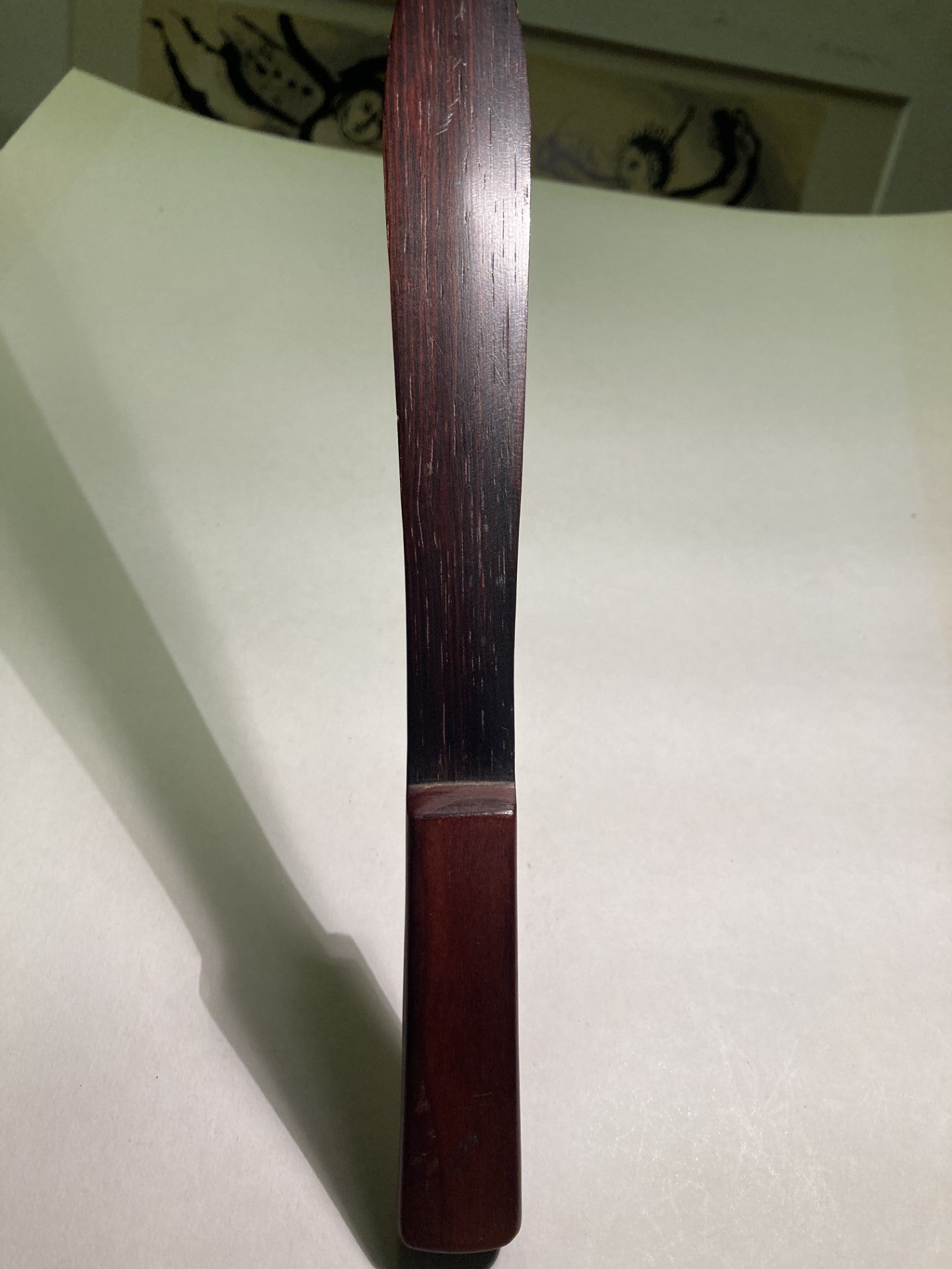 Flot papir kniv i palisander og teak - nr. 01192