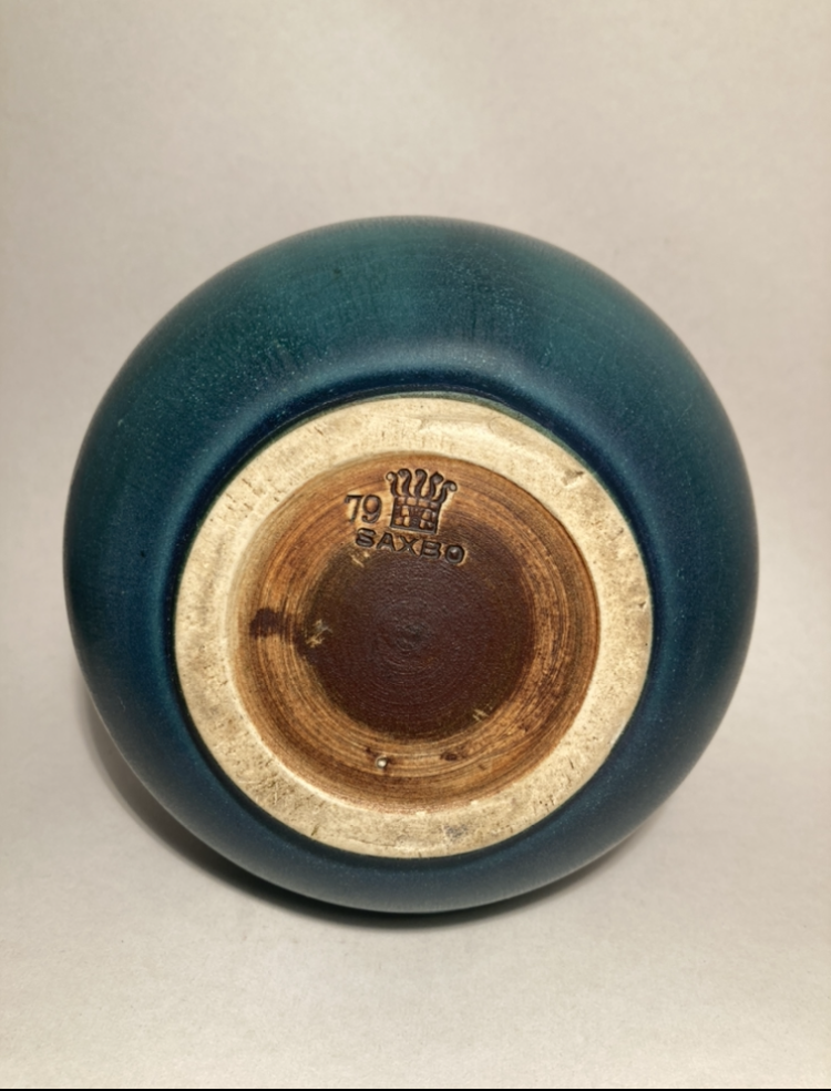 Beautiful Saxbo vase with old stamp 1931-1937 (Burning oven) - no. 01490