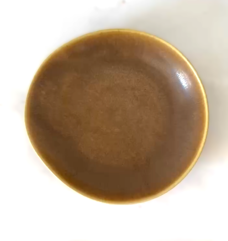 Large Palshus Hare Fur Glazed Dish, Denmark 1960s