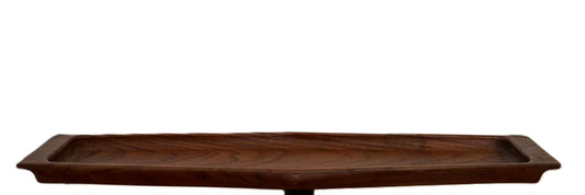 Retro teakfad i et elegant og aflangt design - nr. 02147887