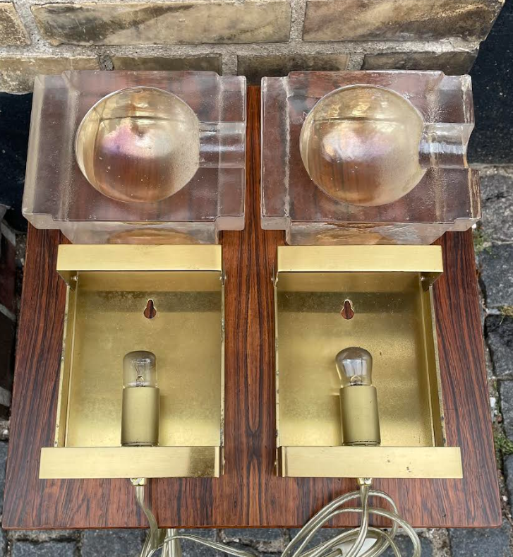 2 beautiful Vitrika wall lamps from the 1970s - 07090