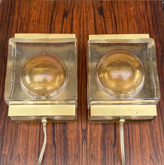 2 beautiful Vitrika wall lamps from the 1970s - 07090