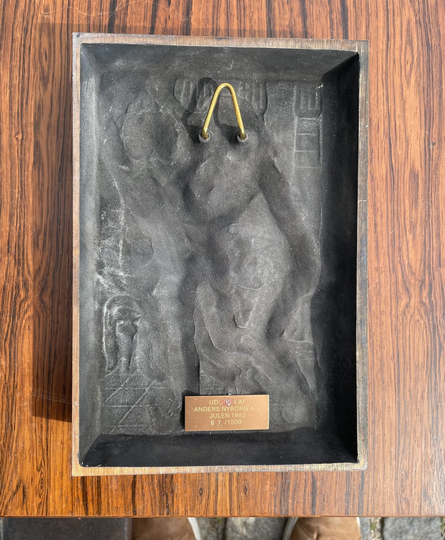 Nice bronze relief by Harald Salomon 1982, published by Anders Nyborg - 012002