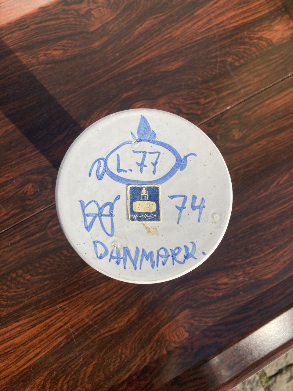 Ceramic candle holder, design by Bjørn Wiinblad