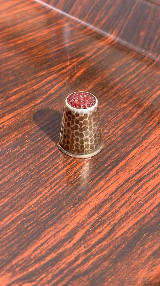Sølv fingerbøl 830 s - nr. 0010