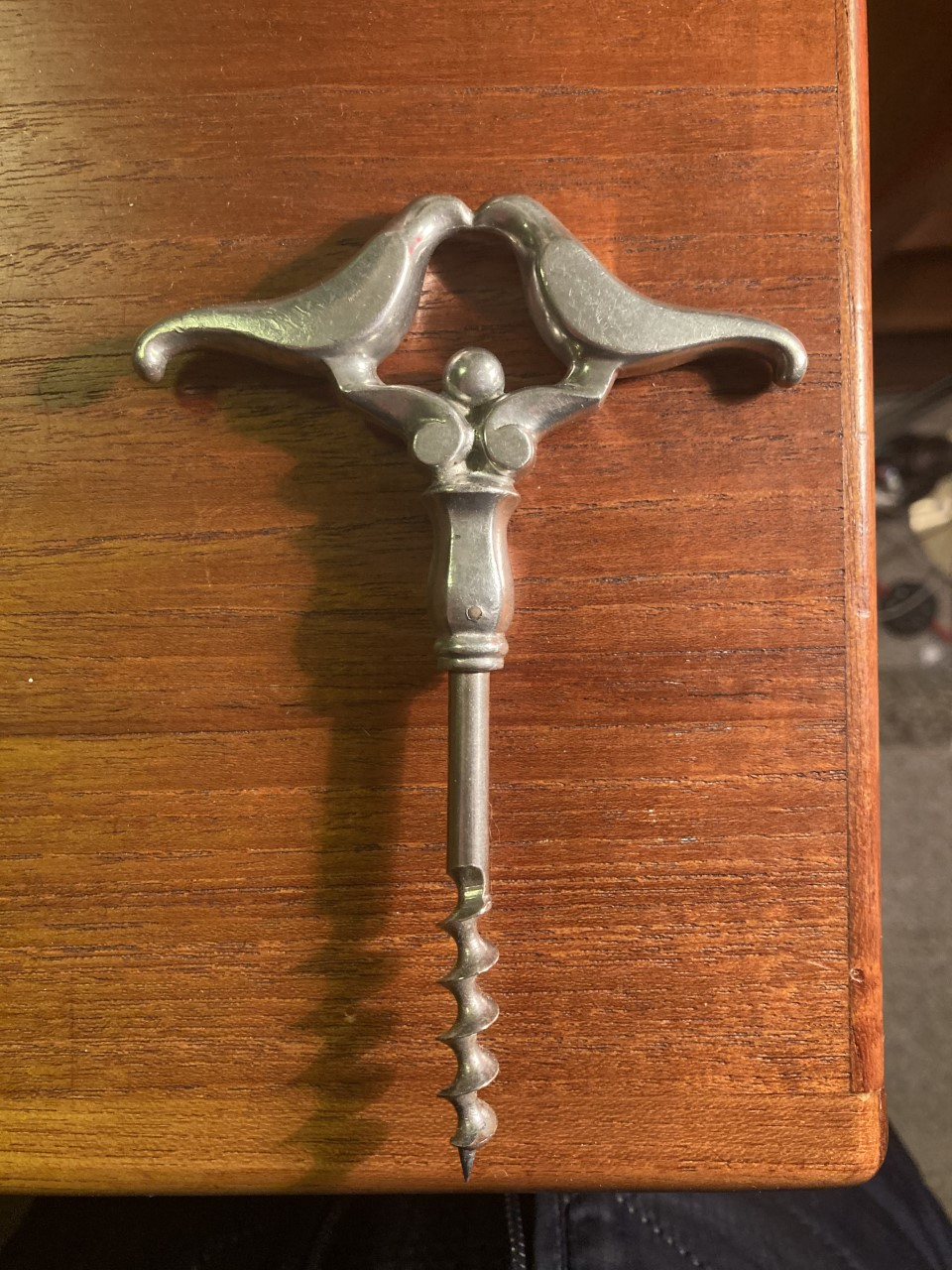 Vintage proptrækker af tin, design af Just Andersen