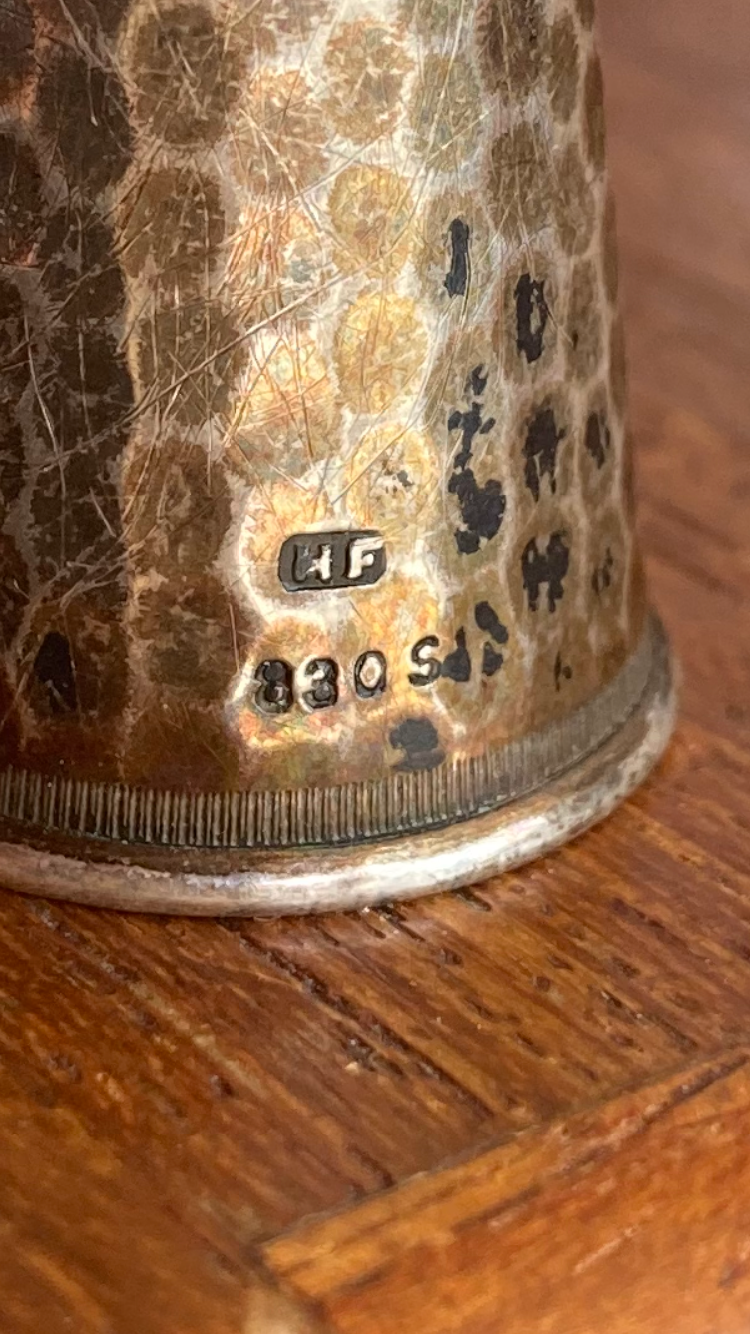 Silver thimble 830 s - no. 0010