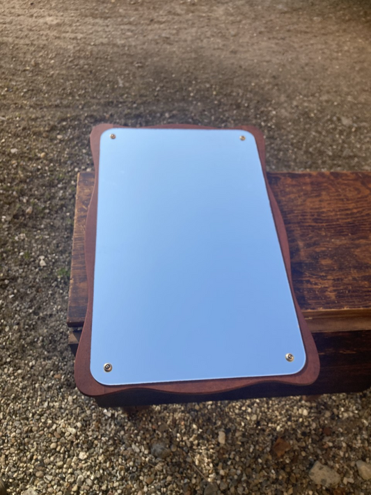Beautiful Jansen teak mirror - no. 0023