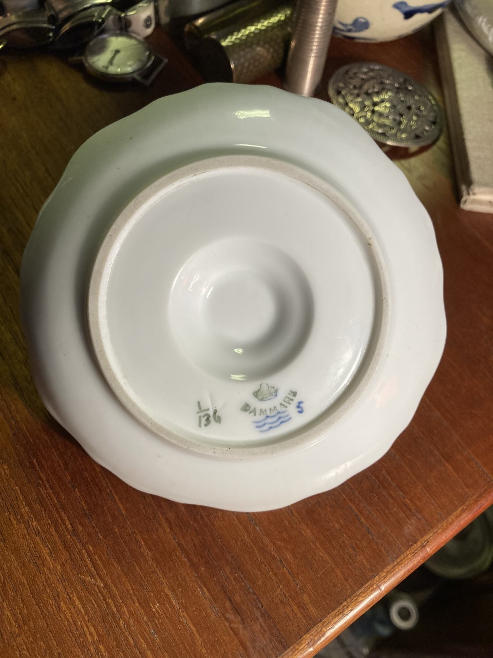 ロイヤル コペンハーゲンの希少なマッチホルダー、1898 年から 1933 年に製造