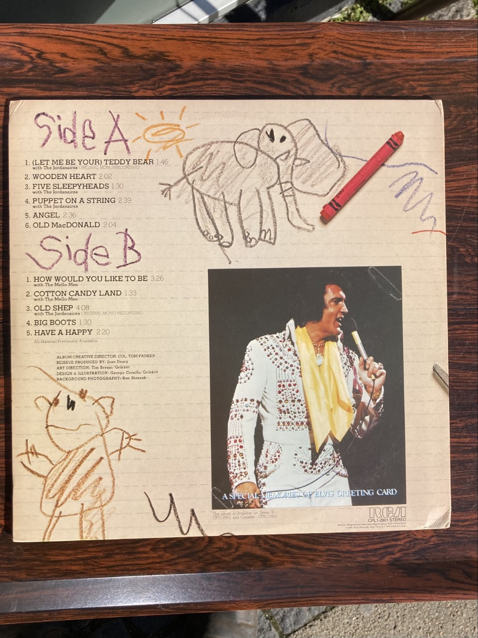Elvis Presley LP, released 1978