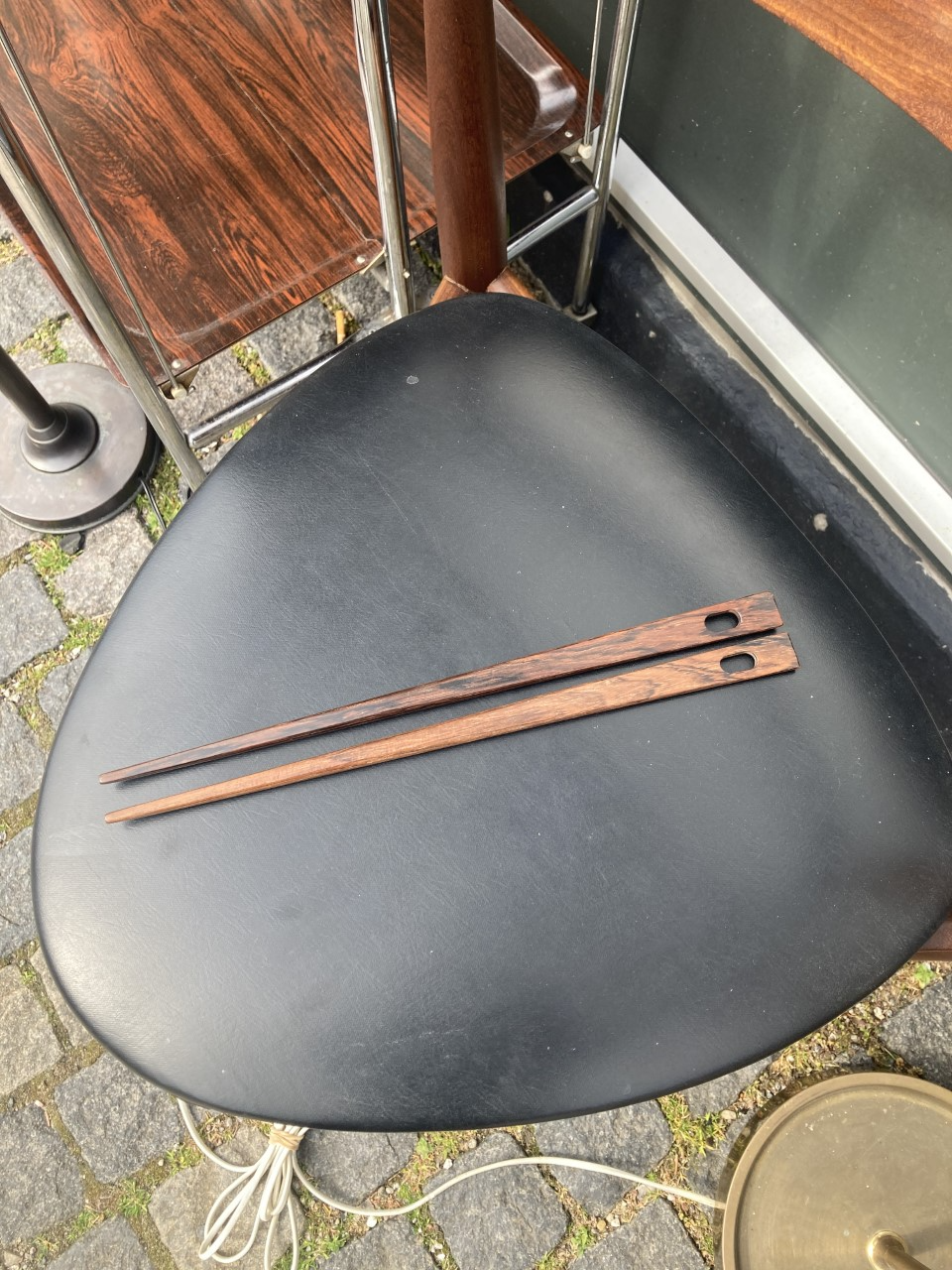 Flot palisander salat bestik - nr. 0021