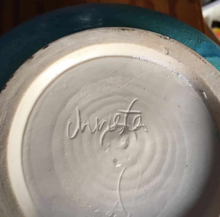 Unique stoneware bowl from Christa Julin