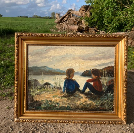 アート、画家フレミング・リンダムによる油絵