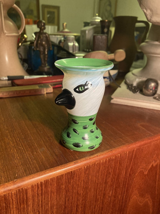 Ulrica Hydman - Vallien, year 1938-2018, hand painted glass vase from Kosta Boda